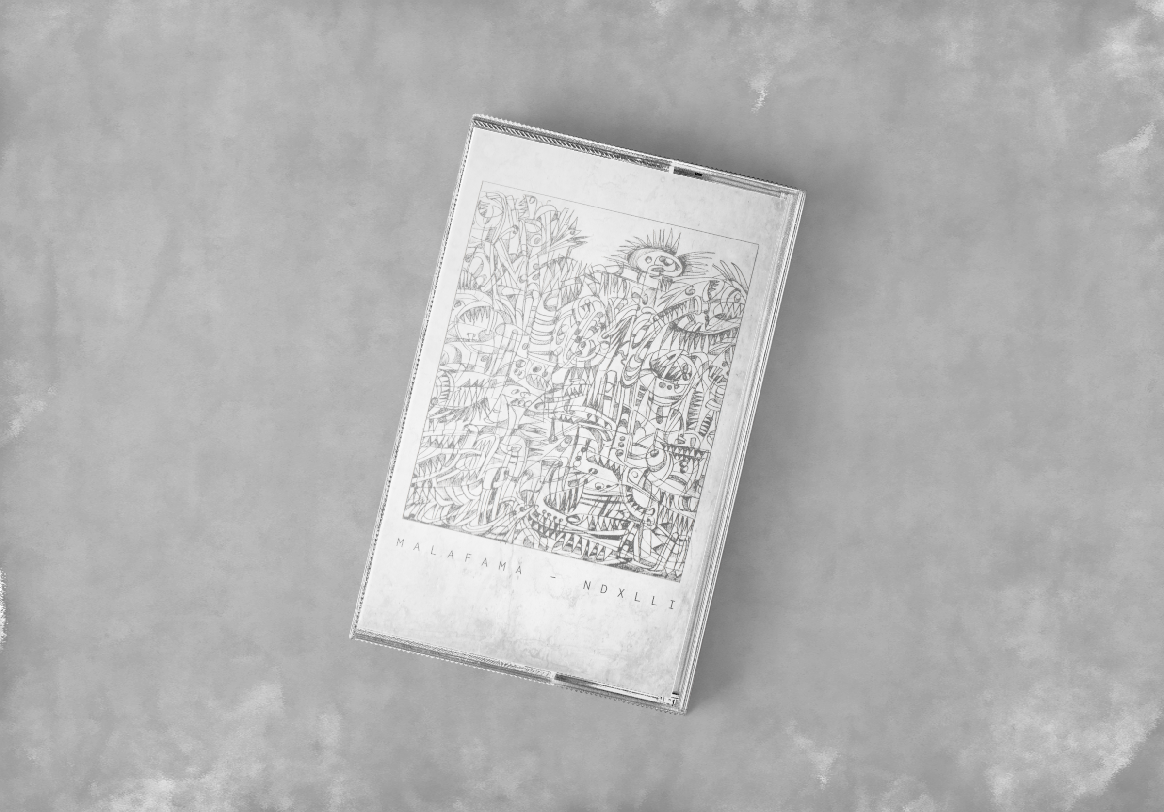 Render frontal del cassette de Mala Fama